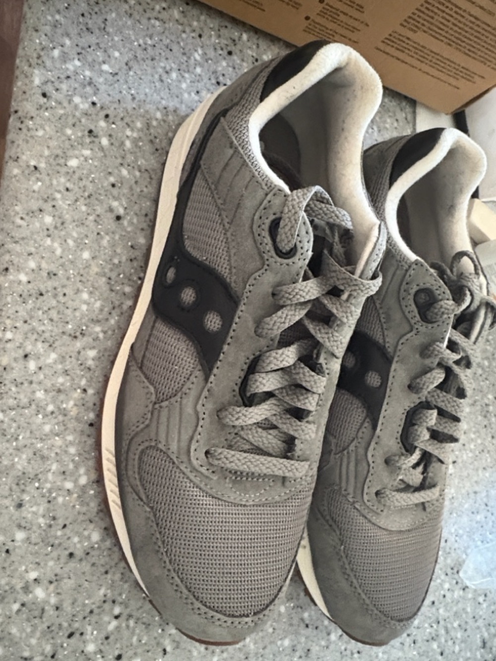 Saucony Gray and Black Men’s Running Sneakers